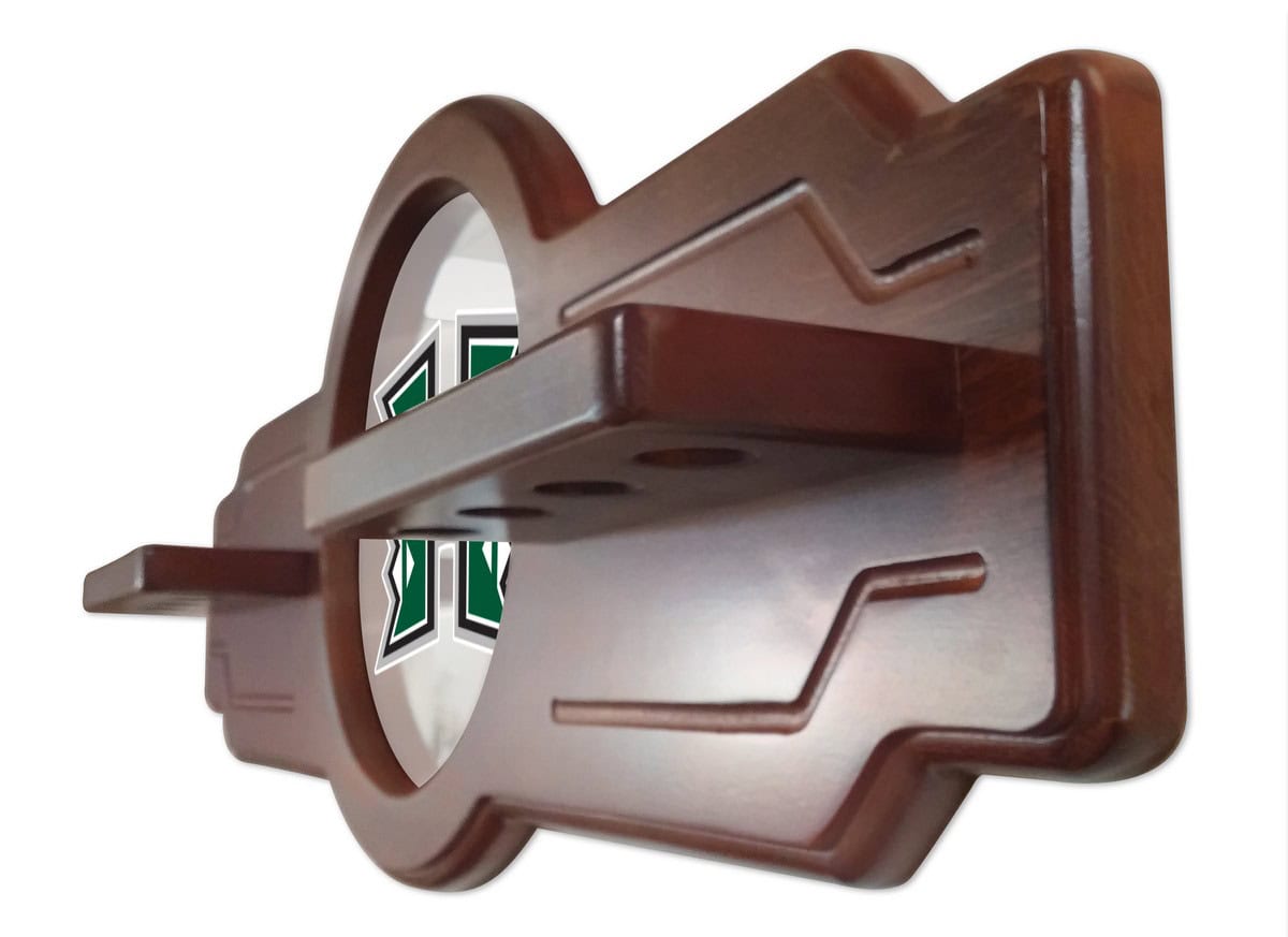 University of Hawaii Black Logo Cue Rack 2 University of Hawaii Black Logo Cue Rack - Image 2