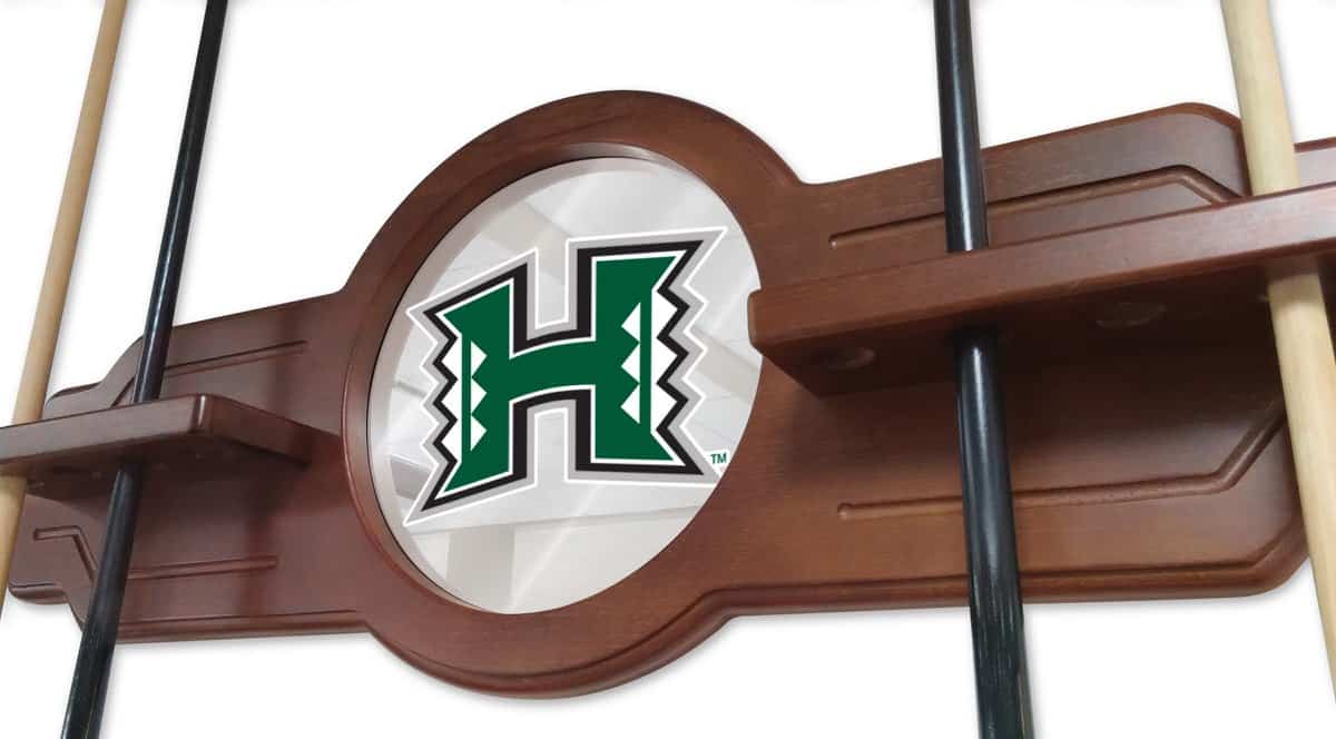 University of Hawaii Black Logo Cue Rack 3 University of Hawaii Black Logo Cue Rack - Image 3