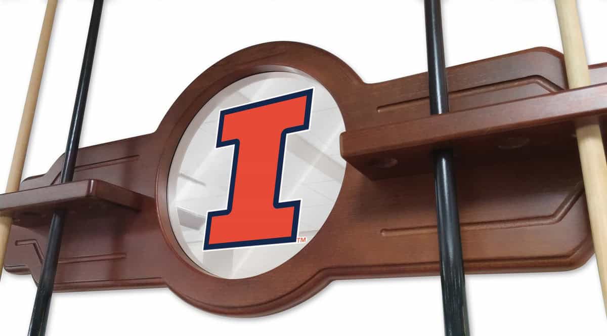 University of Illinois English Tudor Logo Cue Rack 3 University of Illinois English Tudor Logo Cue Rack - Image 3