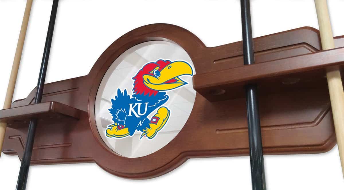 University of Kansas Navajo Logo Cue Rack 3 University of Kansas Navajo Logo Cue Rack - Image 3