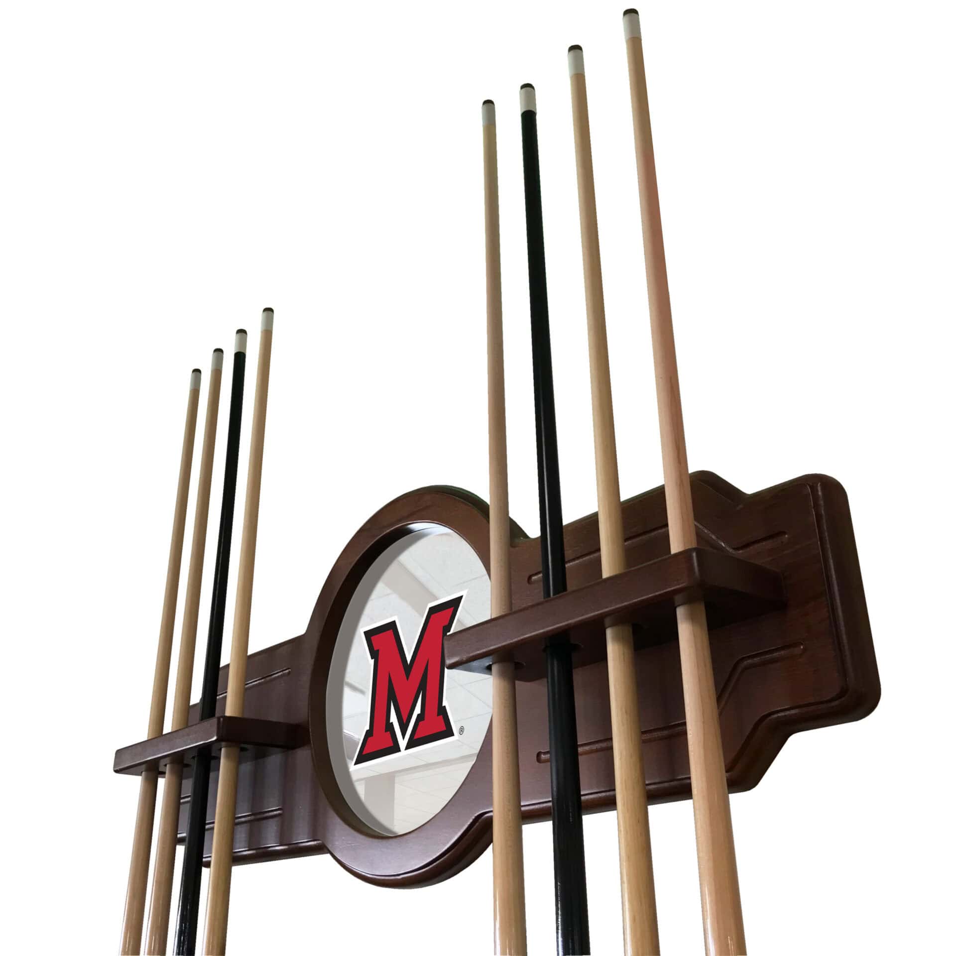 Miami University (OH) English Tudor Logo Cue Rack 2 Miami University (OH) English Tudor Logo Cue Rack - Image 2
