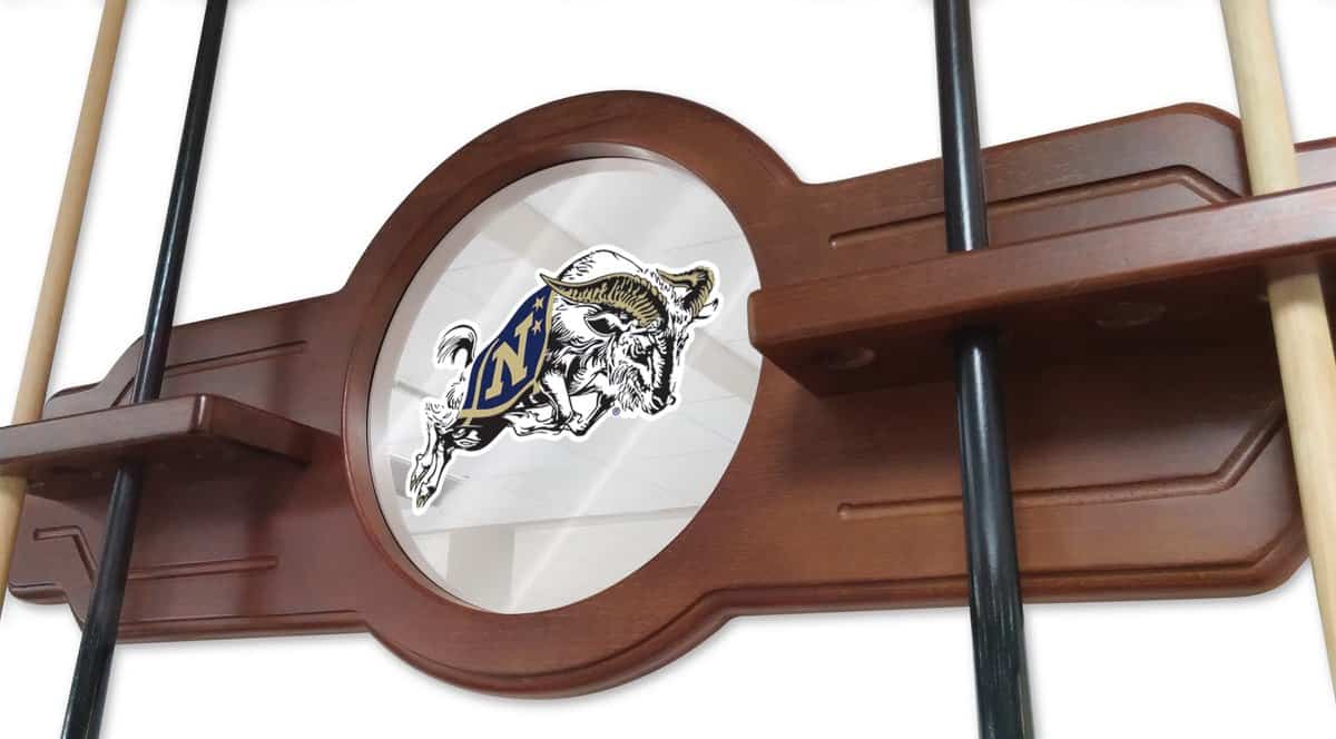 US Naval Academy Chardonnay Logo Cue Rack 3 US Naval Academy Chardonnay Logo Cue Rack - Image 3