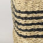 Cullen 15.7L x 15.7W x 15.7H (Set of 3) Grey Twisted Seagrass Square Basket