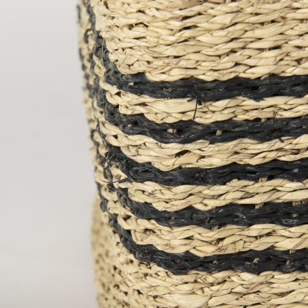Cullen 15.7L x 15.7W x 15.7H Set of 3 Grey Twisted Seagrass Square Basket 4