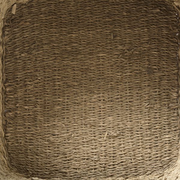 Cullen 15.7L x 15.7W x 15.7H Set of 3 Grey Twisted Seagrass Square Basket 6