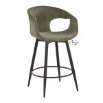 Curva 25 Black and Green Contemporary Counter Stools (Set of 2) 14 Curva 25 Black and Green Contemporary Counter Stools (Set of 2)