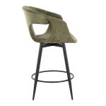 Curva 25 Black and Green Contemporary Counter Stools (Set of 2) 15 Curva 25 Black and Green Contemporary Counter Stools (Set of 2)