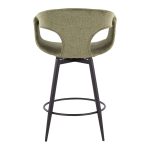 Curva 25 Black and Green Contemporary Counter Stools (Set of 2) 17 Curva 25 Black and Green Contemporary Counter Stools (Set of 2)