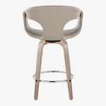 Curva 26 Light Grey Contemporary Swivel Counter Stools (Set of 2) 17 Curva 26 Light Grey Contemporary Swivel Counter Stools (Set of 2)