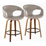 Curva 26 Mid-Century Modern Swivel Counter Stool (Set of 2) 13 Curva 26 Mid-Century Modern Swivel Counter Stool (Set of 2)