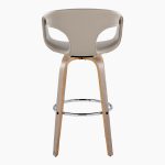 Curva 30 Light Grey Contemporary Swivel Barstool (Set of 2) 17 Curva 30 Light Grey Contemporary Swivel Barstool (Set of 2)