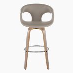 Curva 30 Light Grey Contemporary Swivel Barstool (Set of 2) 18 Curva 30 Light Grey Contemporary Swivel Barstool (Set of 2)