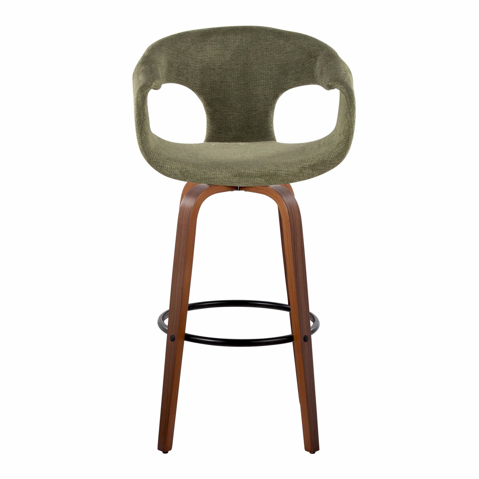Curva 30 Mid-Century Modern Green Barstool (Set of 2) 8 Curva 30 Mid-Century Modern Green Barstool (Set of 2) - Image 8