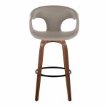 Curva 30 Mid-Century Modern Light Grey Swivel Barstool (Set of 2) 18 Curva 30 Mid-Century Modern Light Grey Swivel Barstool (Set of 2)