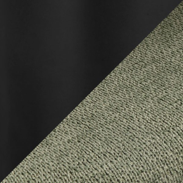 Curva Green Fabric Black Metal Contemporary Adjustable Barstool Set of 2 9