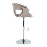 Curva Light Grey Contemporary Adjustable Barstool (Set of 2) 15 Curva Light Grey Contemporary Adjustable Barstool (Set of 2)