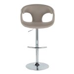 Curva Light Grey Contemporary Adjustable Barstool (Set of 2) 18 Curva Light Grey Contemporary Adjustable Barstool (Set of 2)
