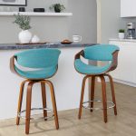 Curvini 24 Mid-Century Modern Teal Counter Stool (Set of 2) 11 Curvini 24 Mid-Century Modern Teal Counter Stool (Set of 2)