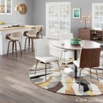 Curvini 24 Mid-Century Modern Walnut Cream Swivel Counter Stools (Set of 2) 13 Curvini 24 Mid-Century Modern Walnut Cream Swivel Counter Stools (Set of 2)