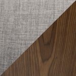 Curvini 24 Mid-Century Walnut and Light Grey Swivel Stool (Set of 2) 26 Curvini 24 Mid-Century Walnut and Light Grey Swivel Stool (Set of 2)