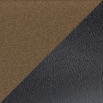 Curvo Black Faux Leather Antique Copper Contemporary Chairs (Set of 2) 18 Curvo Black Faux Leather Antique Copper Contemporary Chairs (Set of 2)