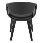 Curvo Black Faux Leather Contemporary Chair Set (Set of 2) 15 Curvo Black Faux Leather Contemporary Chair Set (Set of 2)