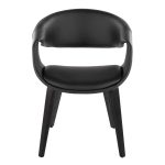 Curvo Black Faux Leather Contemporary Chair Set (Set of 2) 16 Curvo Black Faux Leather Contemporary Chair Set (Set of 2)