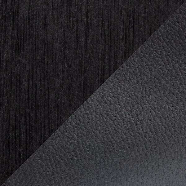 Curvo Black Faux Leather Contemporary Chair Set Set of 2 8