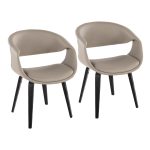 Curvo Black Wood Light Grey Contemporary Chair (Set of 2) 11 Curvo Black Wood Light Grey Contemporary Chair (Set of 2)