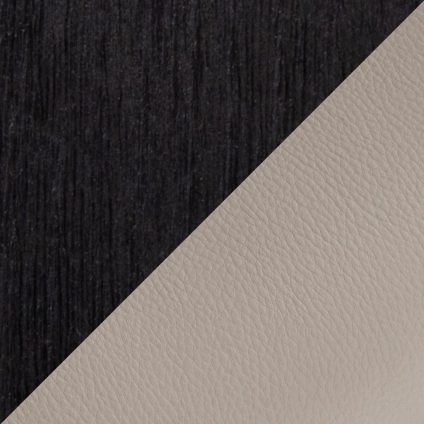 Curvo Black Wood Light Grey Contemporary Chair Set of 2 8