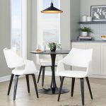 Curvo Black Wood White Faux Leather Contemporary Chair (Set of 2) 10 Curvo Black Wood White Faux Leather Contemporary Chair (Set of 2)