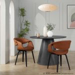 Curvo Black and Camel Contemporary Upholstered Chair (Set of 2) 10 Curvo Black and Camel Contemporary Upholstered Chair (Set of 2)