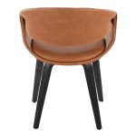 Curvo Black and Camel Contemporary Upholstered Chair (Set of 2) 15 Curvo Black and Camel Contemporary Upholstered Chair (Set of 2)
