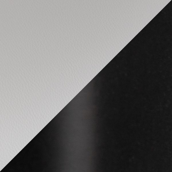 Curvo Black and White Contemporary Faux Leather Task Chair 7