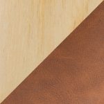 Curvo Camel Faux Leather Contemporary Upholstered Chair Natural Wood (Set of 2) 18 Curvo Camel Faux Leather Contemporary Upholstered Chair Natural Wood (Set of 2)