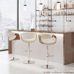 Curvo Chrome and Walnut Mid-Century Modern Barstool (Set of 3) 10 Curvo Chrome and Walnut Mid-Century Modern Barstool (Set of 3)