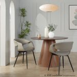 Curvo Contemporary Black Metal Light Grey Chair (Set of 2) 10 Curvo Contemporary Black Metal Light Grey Chair (Set of 2)