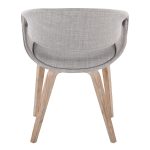 Curvo Contemporary Grey Fabric Upholstered Chair Whitewashed Wood (Set of 2) 15 Curvo Contemporary Grey Fabric Upholstered Chair Whitewashed Wood (Set of 2)