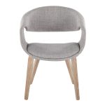 Curvo Contemporary Grey Fabric Upholstered Chair Whitewashed Wood (Set of 2) 16 Curvo Contemporary Grey Fabric Upholstered Chair Whitewashed Wood (Set of 2)