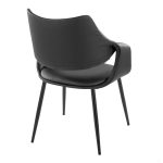 Curvo Contemporary High Back Black Upholstered Chairs (Set of 2) (Set of 2) 14 Curvo Contemporary High Back Black Upholstered Chairs (Set of 2) (Set of 2)