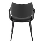 Curvo Contemporary High Back Black Upholstered Chairs (Set of 2) (Set of 2) 15 Curvo Contemporary High Back Black Upholstered Chairs (Set of 2) (Set of 2)