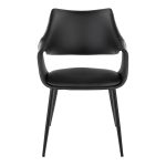 Curvo Contemporary High Back Black Upholstered Chairs (Set of 2) (Set of 2) 16 Curvo Contemporary High Back Black Upholstered Chairs (Set of 2) (Set of 2)