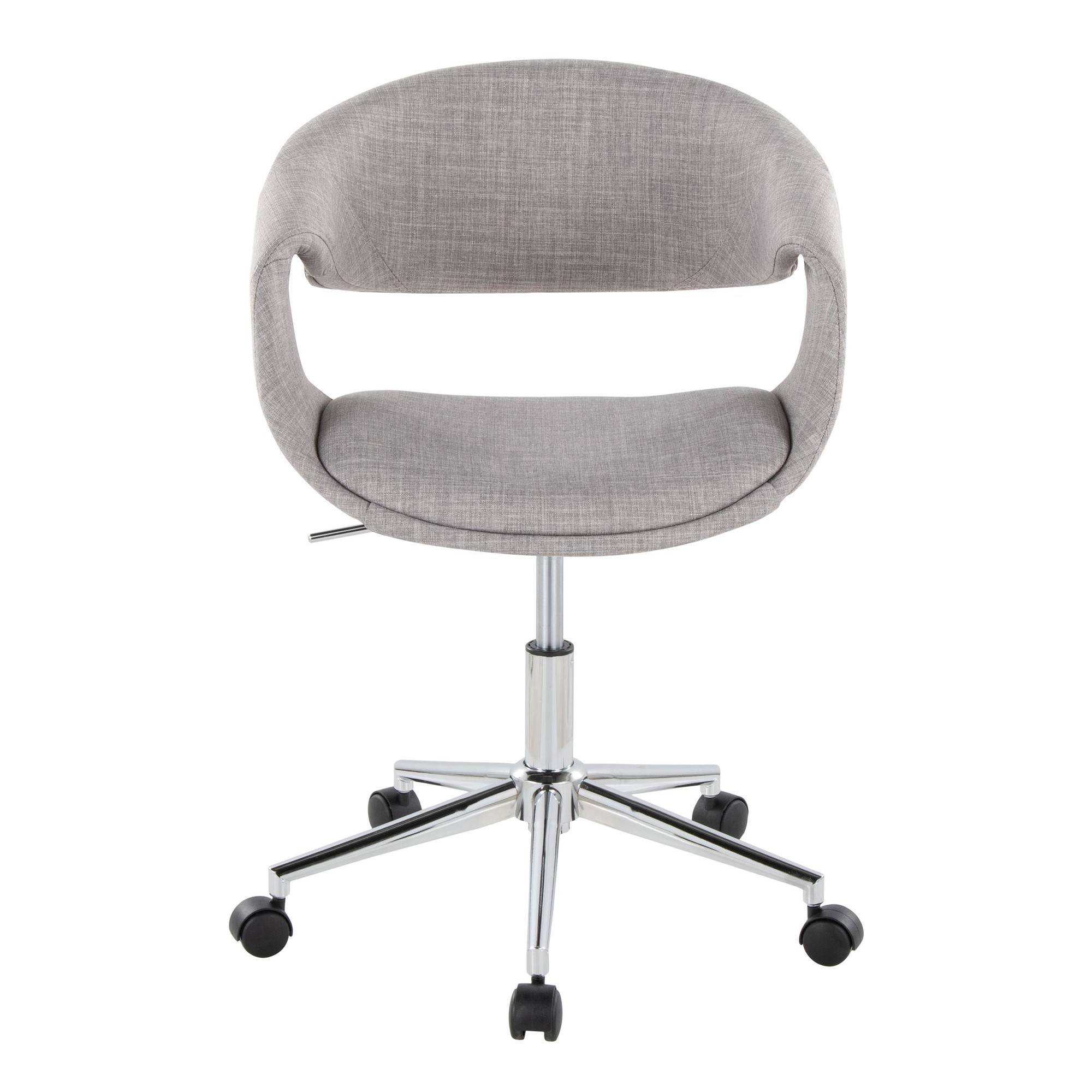 Curvo Grey Fabric Contemporary Task Chair 6 Curvo Grey Fabric Contemporary Task Chair - Image 6