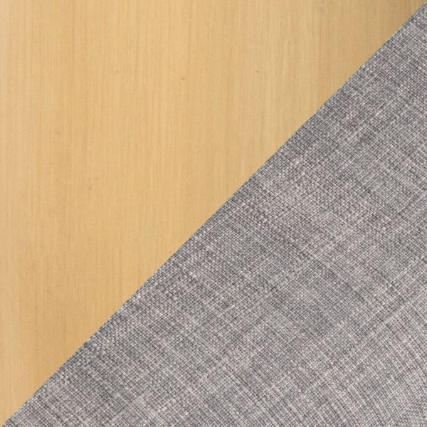 Curvo Grey Fabric Contemporary Task Chair Gold Base 7