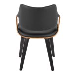 Curvo High Back Black Wood Contemporary Chairs (Set of 2) 15 Curvo High Back Black Wood Contemporary Chairs (Set of 2)