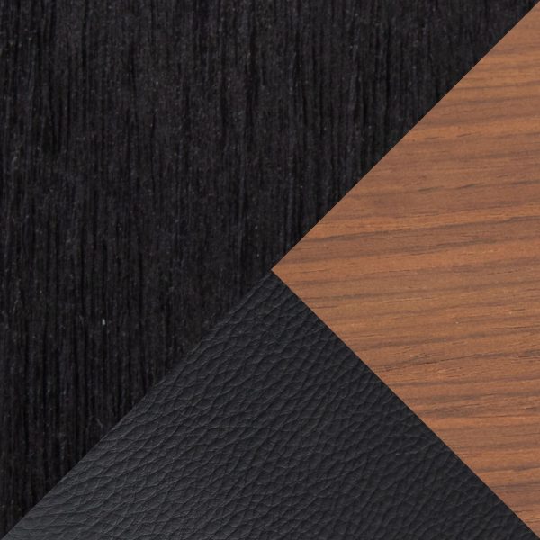 Curvo High Back Black Wood Contemporary Chairs Set of 2 8