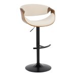 Curvo Mid-Century Modern Black Swivel Barstool Set (Set of 2) 14 Curvo Mid-Century Modern Black Swivel Barstool Set (Set of 2)