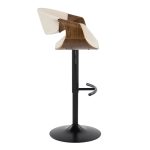 Curvo Mid-Century Modern Black Swivel Barstool Set (Set of 2) 15 Curvo Mid-Century Modern Black Swivel Barstool Set (Set of 2)