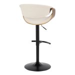 Curvo Mid-Century Modern Black Swivel Barstool Set (Set of 2) 16 Curvo Mid-Century Modern Black Swivel Barstool Set (Set of 2)