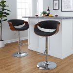 Curvo Mid-Century Modern Charcoal Swivel Barstool (Set of 2) 11 Curvo Mid-Century Modern Charcoal Swivel Barstool (Set of 2)